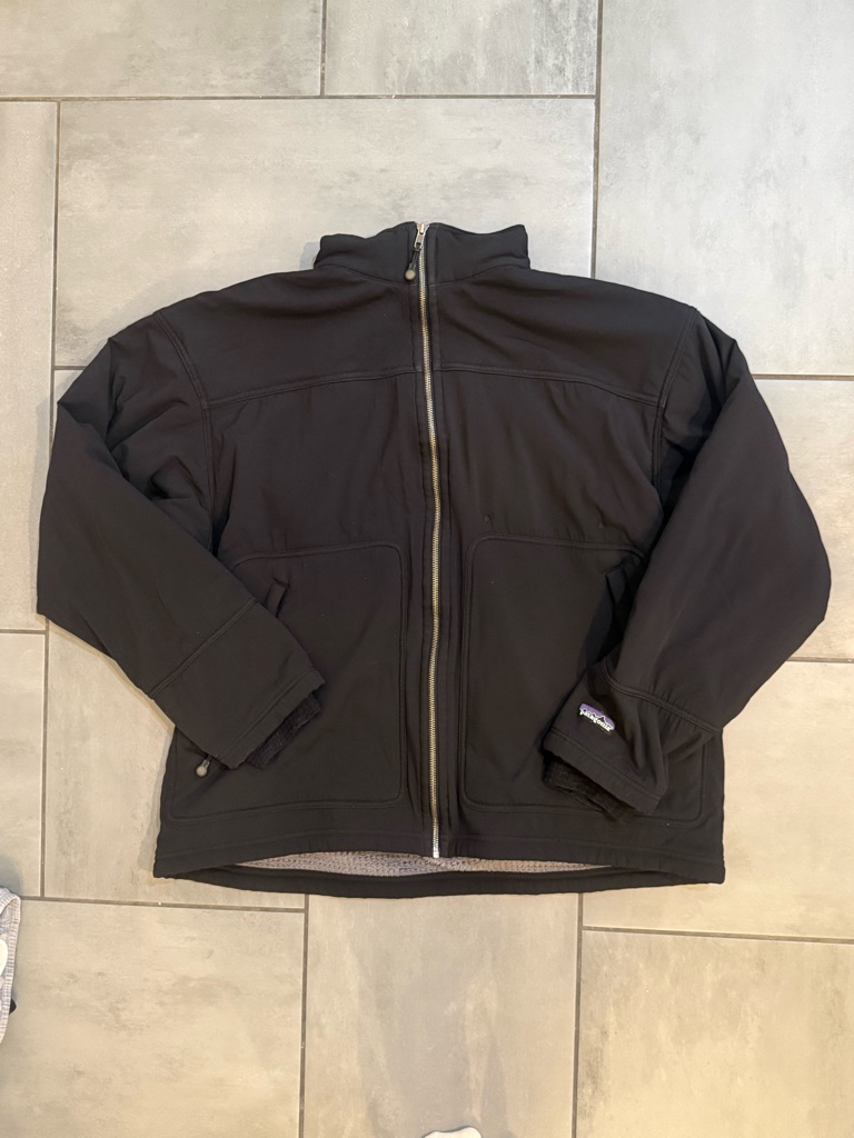 Vintage Patagoia Men's Boilerplate Jacket Full Zip Fleece Lined Black